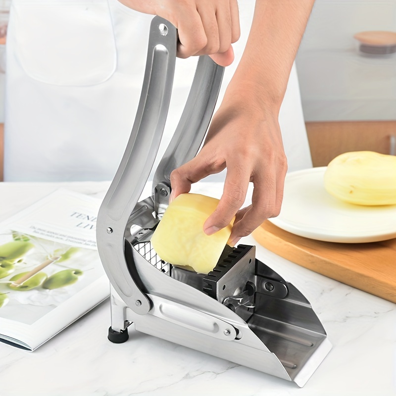 French Fry Cutter Vegetable Chopper With 4 Blades Kitchen - Temu