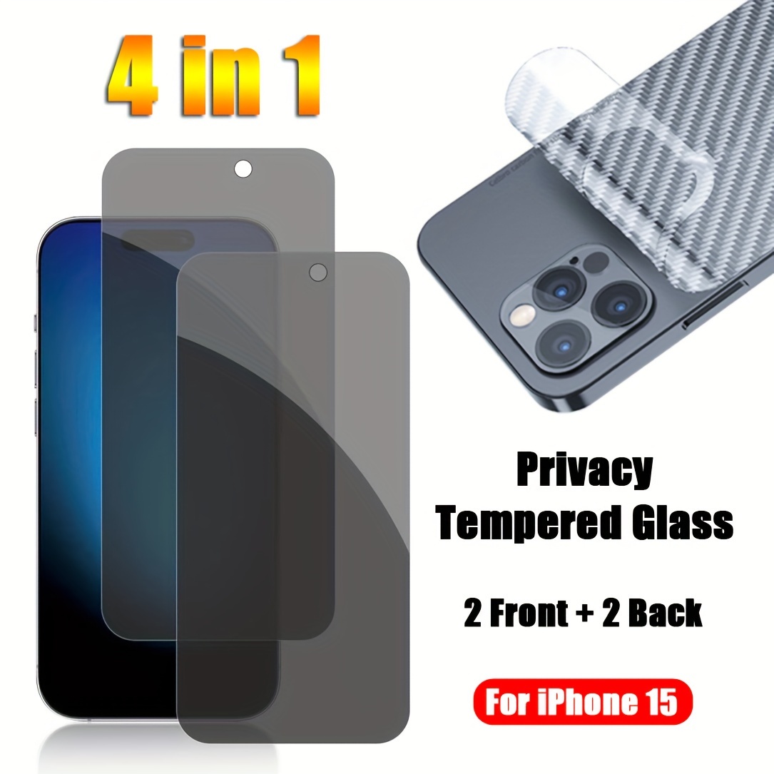 Protection d'écran en Glas iPhone 15 Pro Max - Couverture complète