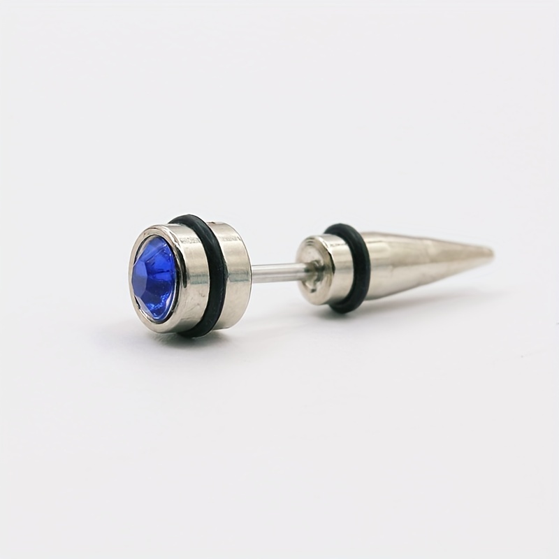 Bullet Shaped Men's Earrings, Classic Style