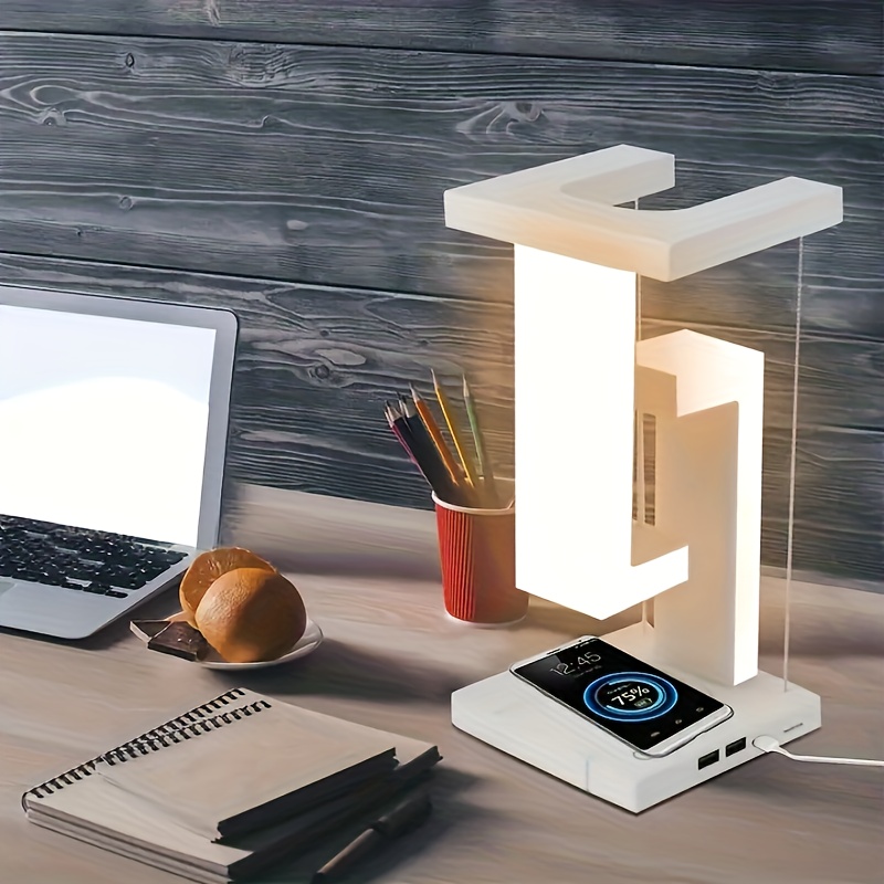 Lampe de Chevet Chargeur sans Fil, Lampe de Chevet Tactile avec Port USB  Lampe de Table LED Dimmable avec 5 Couleurs et Horloge Digitale Lampe de  Bureau Tactile pour Chambre