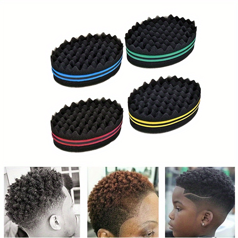2x Magic Barber Sponge Brush Twist Hair Afro Curl Hair Care Tool For Curly  Hair