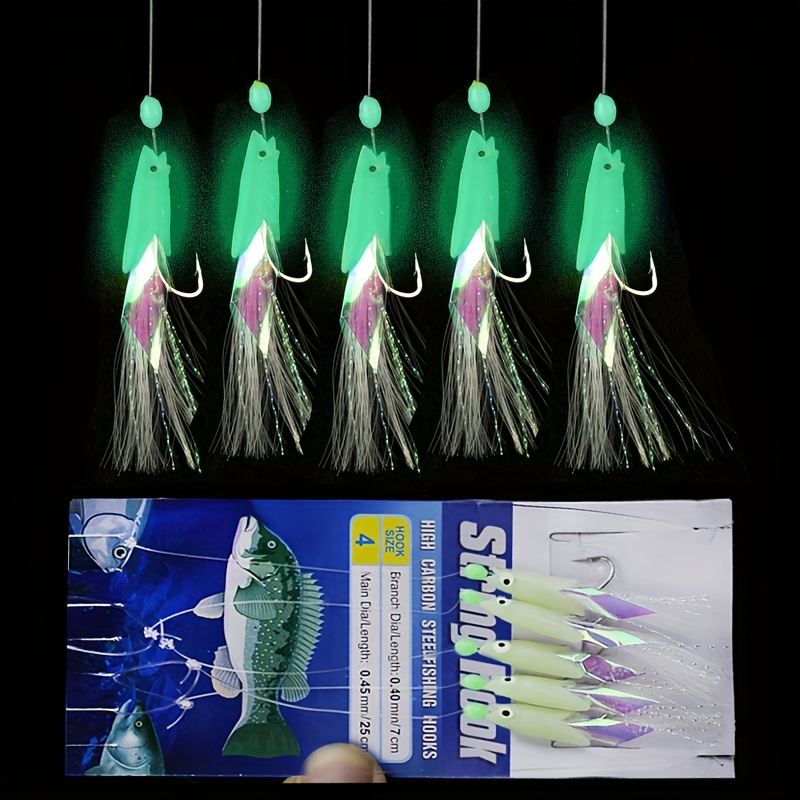 1pc Luminous Fish String Hook For Sea Fishing Freshwater Fishing, Fishing  Gear