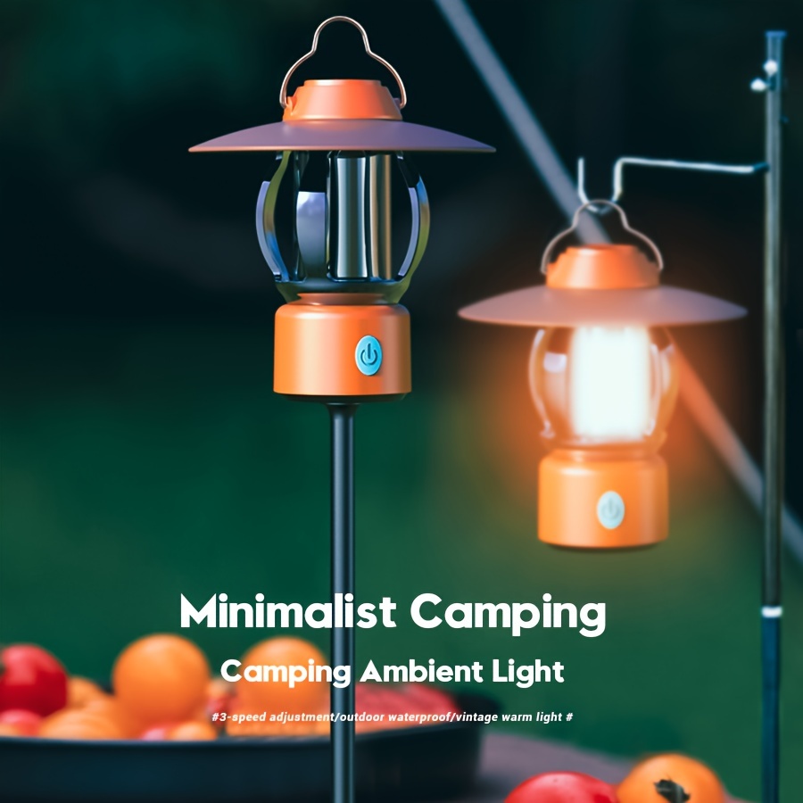 Outdoor Waterproof Portable Camping Lantern Retro Atmosphere light