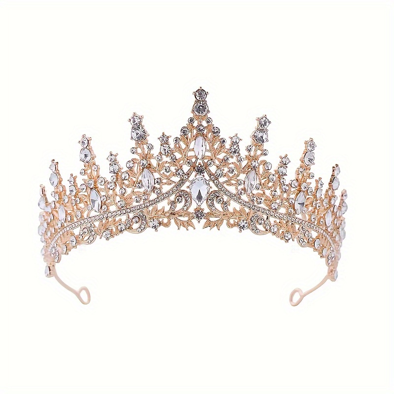 1 Pezzo Diadema/corona Multifunzionale In Argento Con Decorazioni In Strass  Per Donna, Adatta A Matrimoni, Sposa, Feste