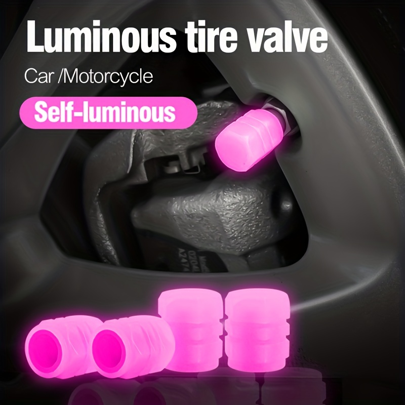 4 pièces Bouchon de valve de pneu de voiture avec strass en forme
