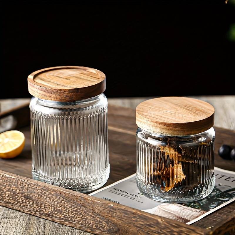 Glass Storage Jar Candy Jars With Lids Food Storage - Temu