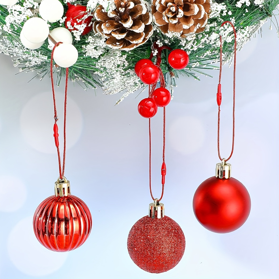 Silver Christmas Ornament String Hanger With Snap Fastener 