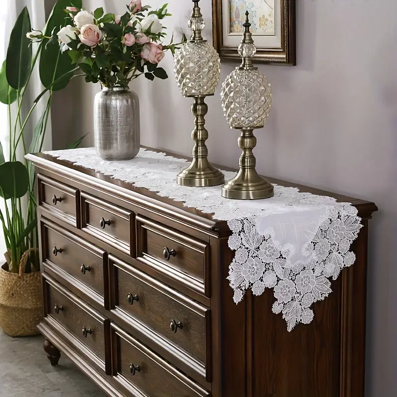 1pc boho embroidered lace table runner vintage elegant - Temu United Arab Emirates 1pc boho embroidered lace table runner vintage elegant - Temu United Arab Emirates