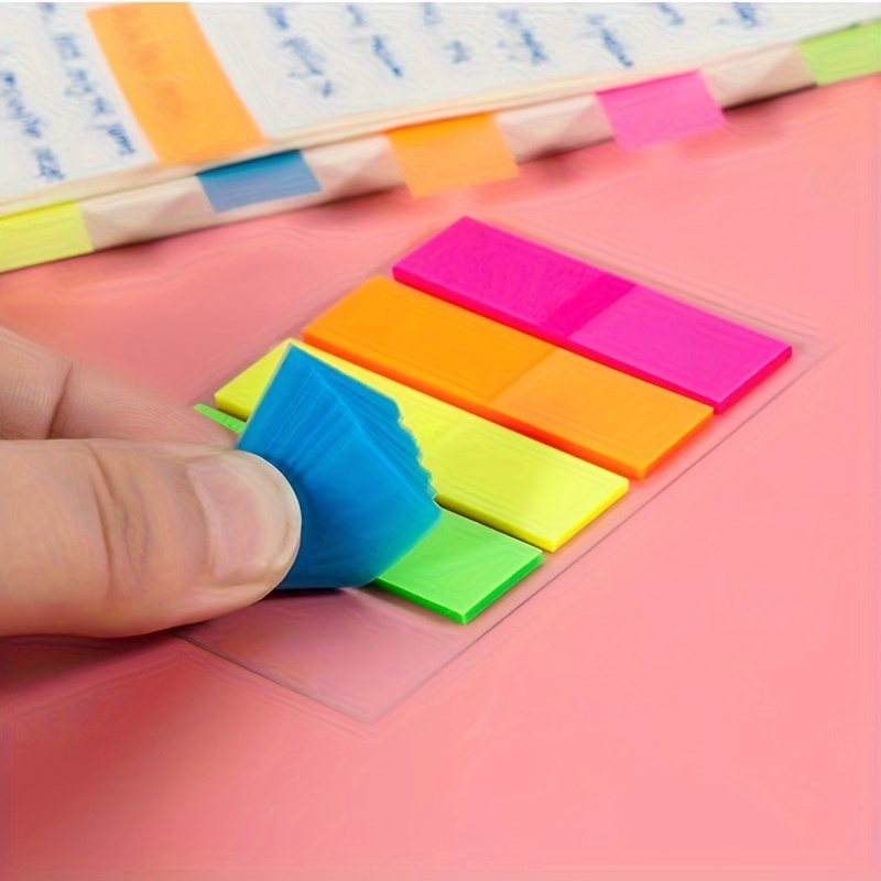 100 sheets 5 Fluorescence colors Self Adhesive Memo Pad paper Sticky Notes  Bookmark Marker Sticker Paper Office Supplies School