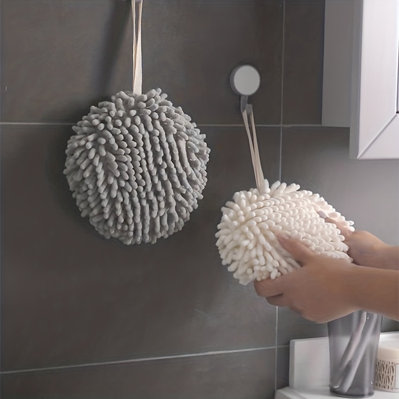 Big Clearance! Hand Towels Chenille Kitchen Bathroom Hand Towel Ball Fast  Water Absorption Reusable Soft Home Kitchen