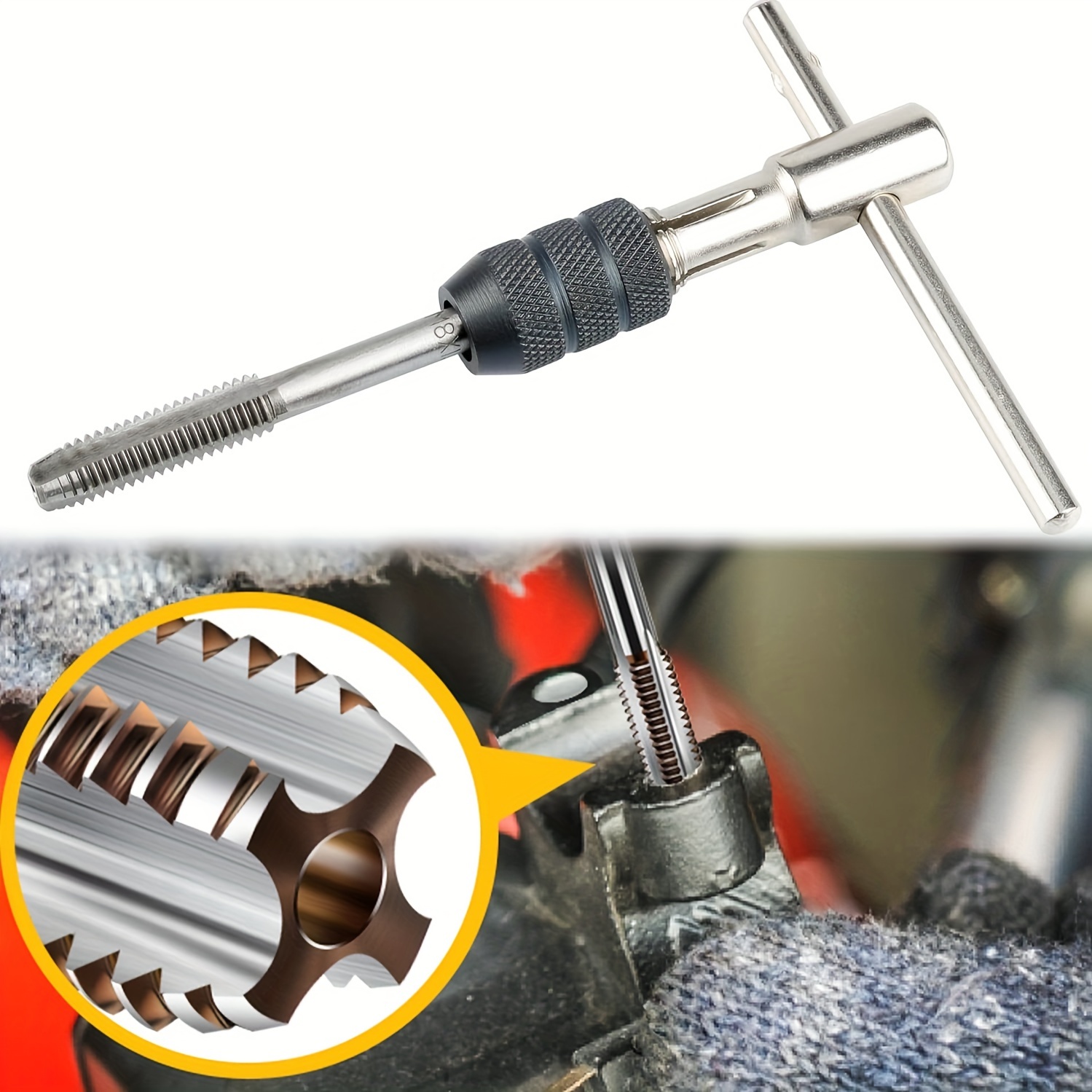 Tap Drill Wrench Tapping Threading Tool M3 m8 Screwdriver - Temu