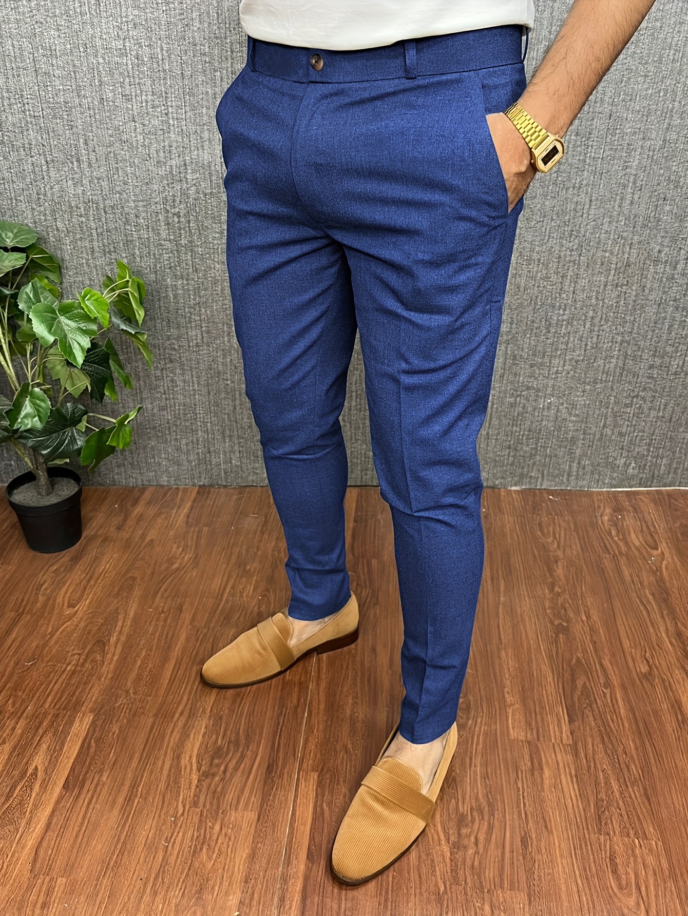 2 x Formal Dress Pants Trousers Custom Made Mens Bespoke Business Pants/ Slacks