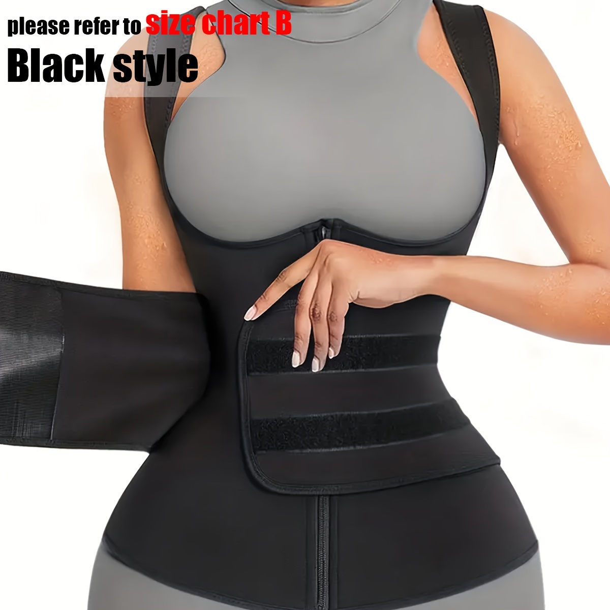 Women Neoprene Waist Trainer Body Shaper Belt Sauna Sweat Vest Shapewear  Fitness