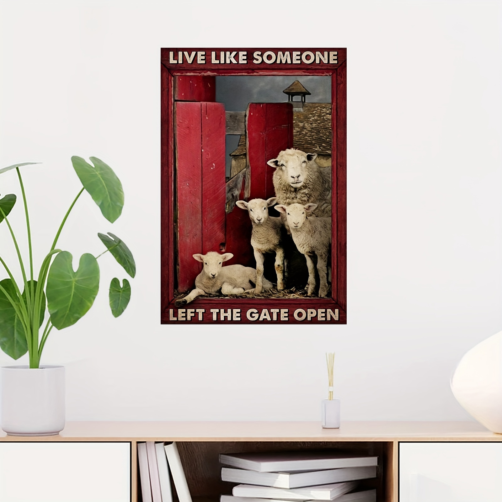 Live Like Someone Left the Gate Open, Cow Funny Wine Glass Farmhouse Best  Friend Gift for Women