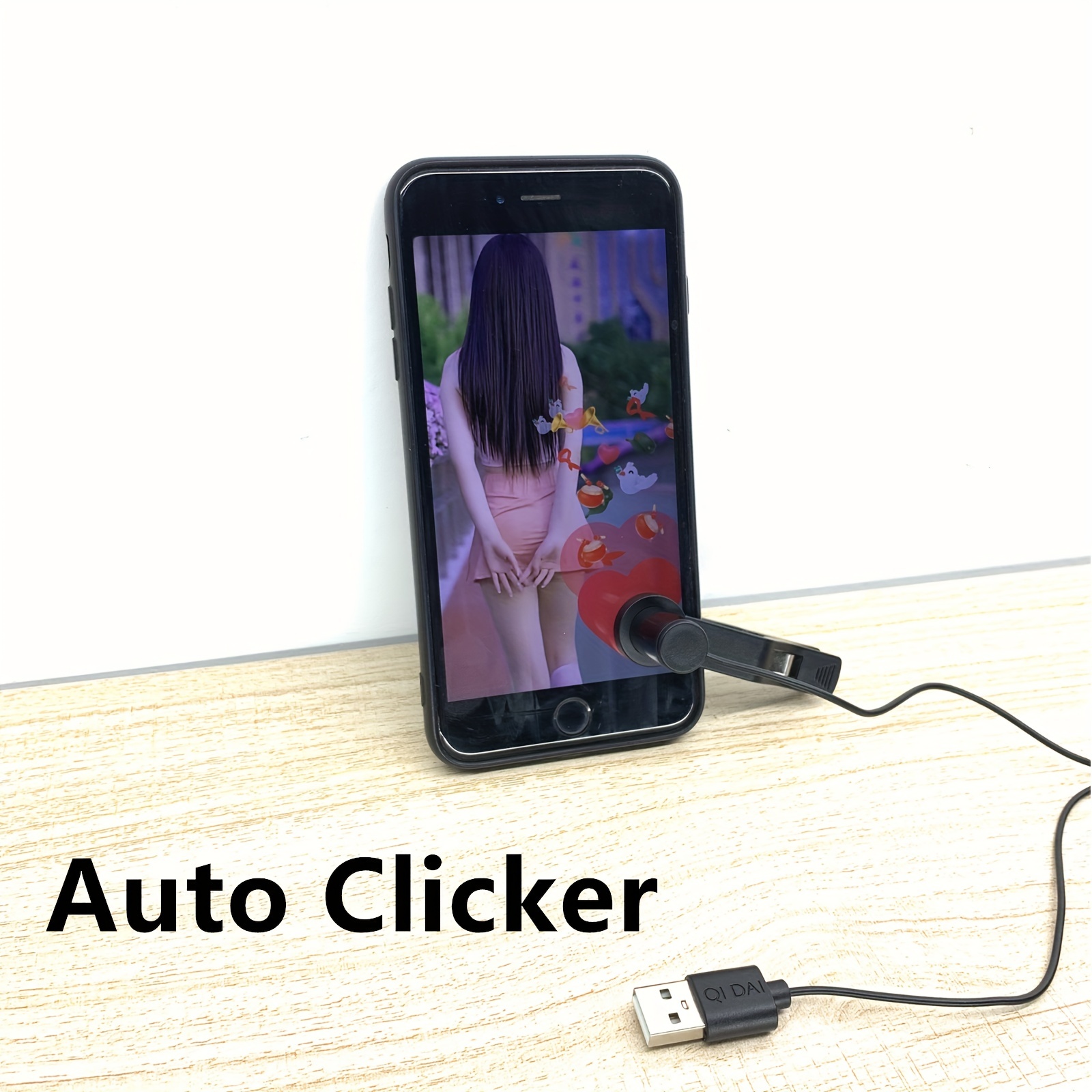 Auto Clicker For IPhone IPad Screen Device Automatic Tapper For Android IOS  Simulated Finger Continuous Clicking Adjustable Speed Physical Clicker