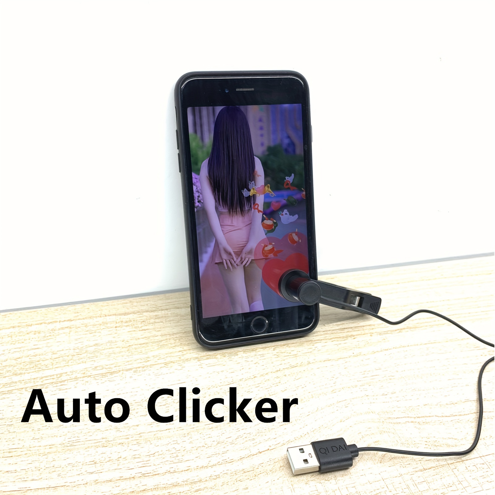 Auto Clicker Device Screen Auto Click Adjustable Speed Simulated Finger  Clicking