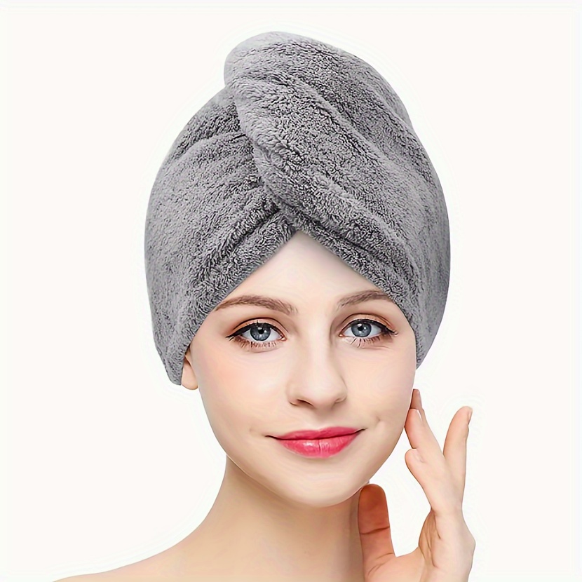 1/2/4 Pezzi Cappello Asciugacapelli In Microfibra Coral Fleece, Asciugatura  Rapida Assorbente Turbante Asciugamano Capelli, Copricapo Bagno, Forniture  Bagno - Accessori Bagno, Risparmia Denaro Temu