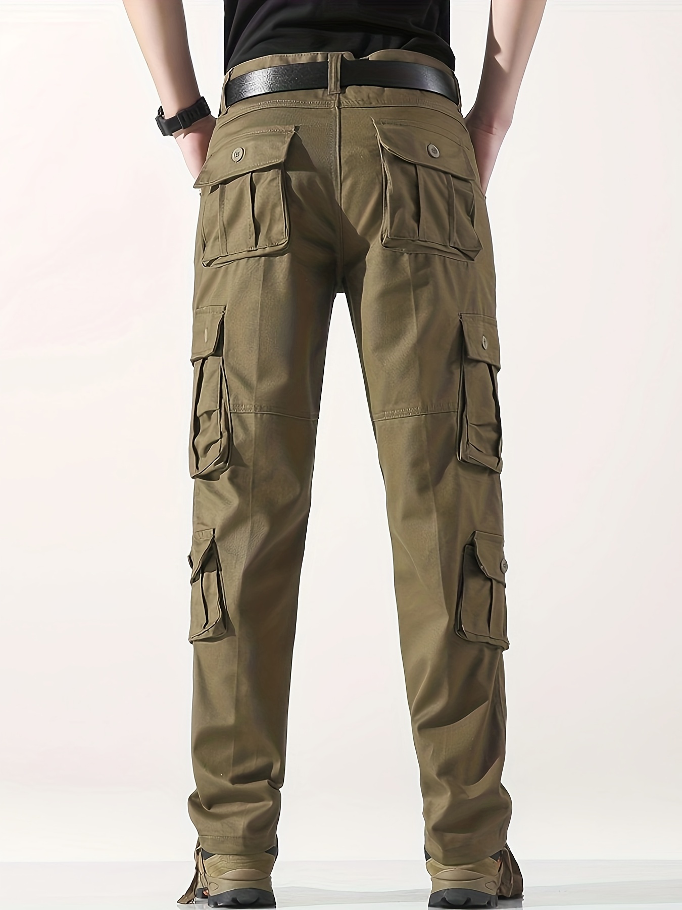 British Army Camo Pants Khaki Green Cargo Combat Trousers Straight