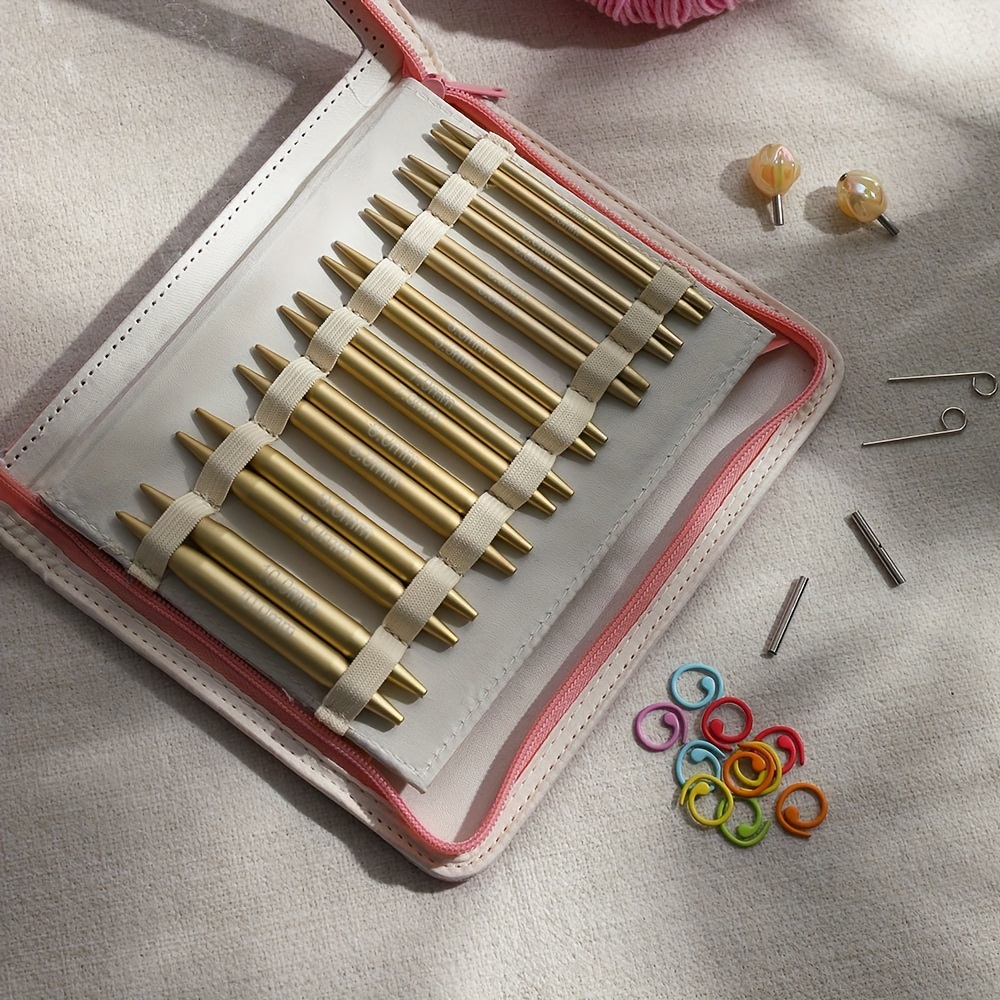 Interchangeable Circular Knitting Needles Set With Case And - Temu