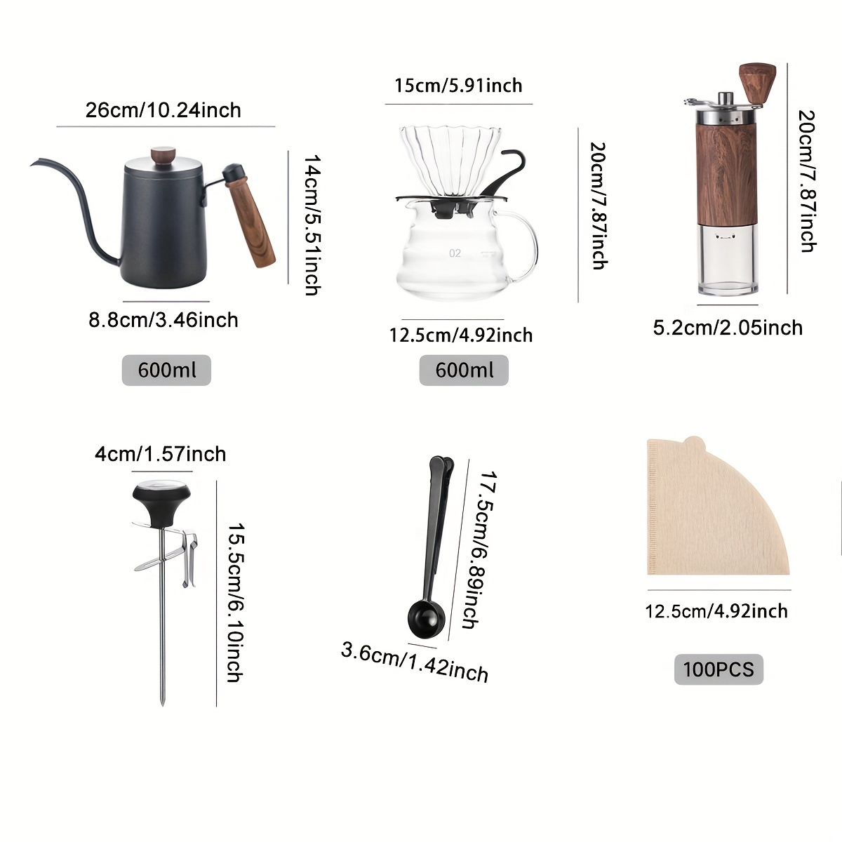 Coffee Extraction Kit, Table Household Drip Coffee Pot Kit Manual