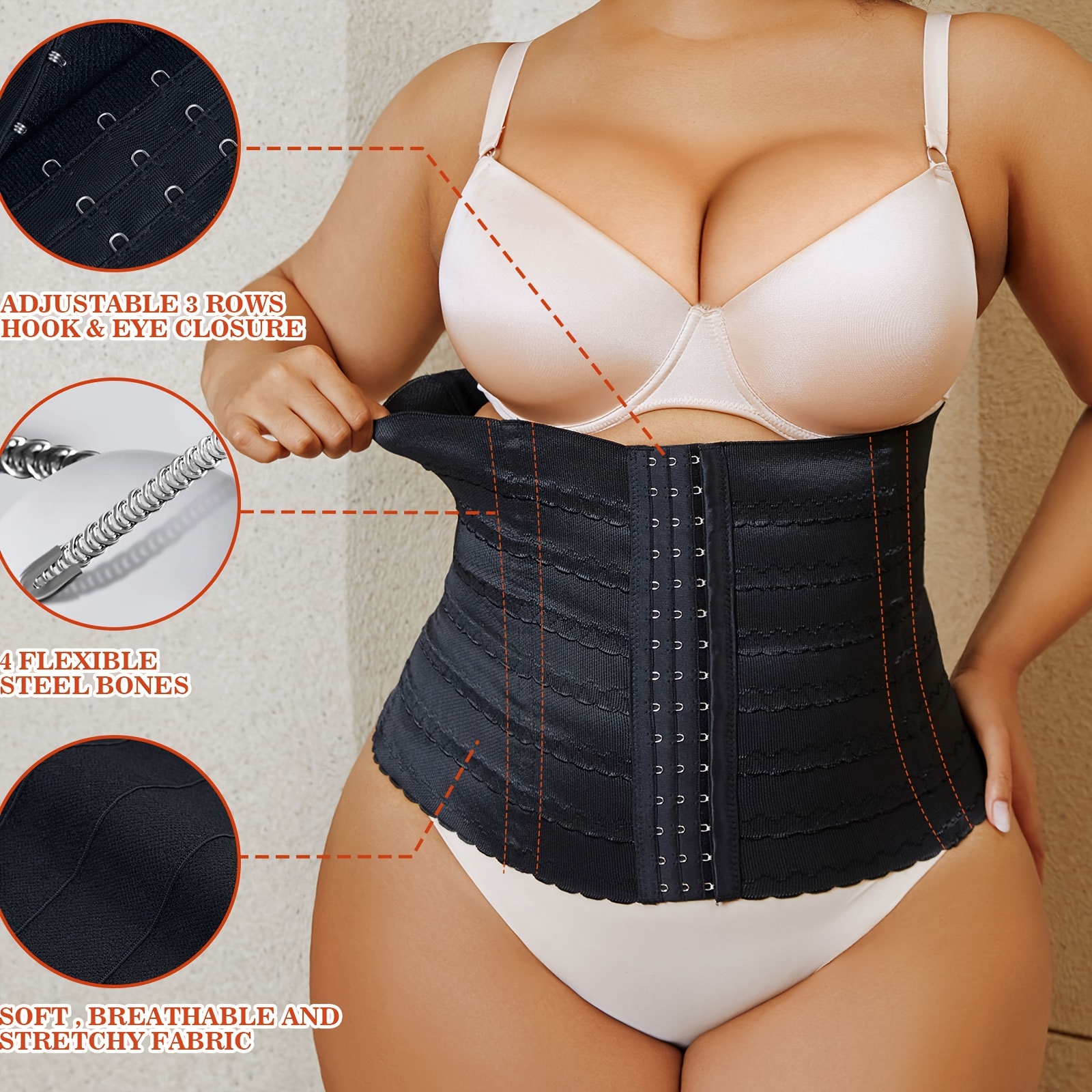 Women's Waist Abdominal Belt Double Compression Breasts - Temu