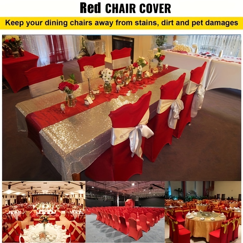 Stretch Spandex Chair Cover Durable Dining Chair Slipcovers - Temu United  Kingdom