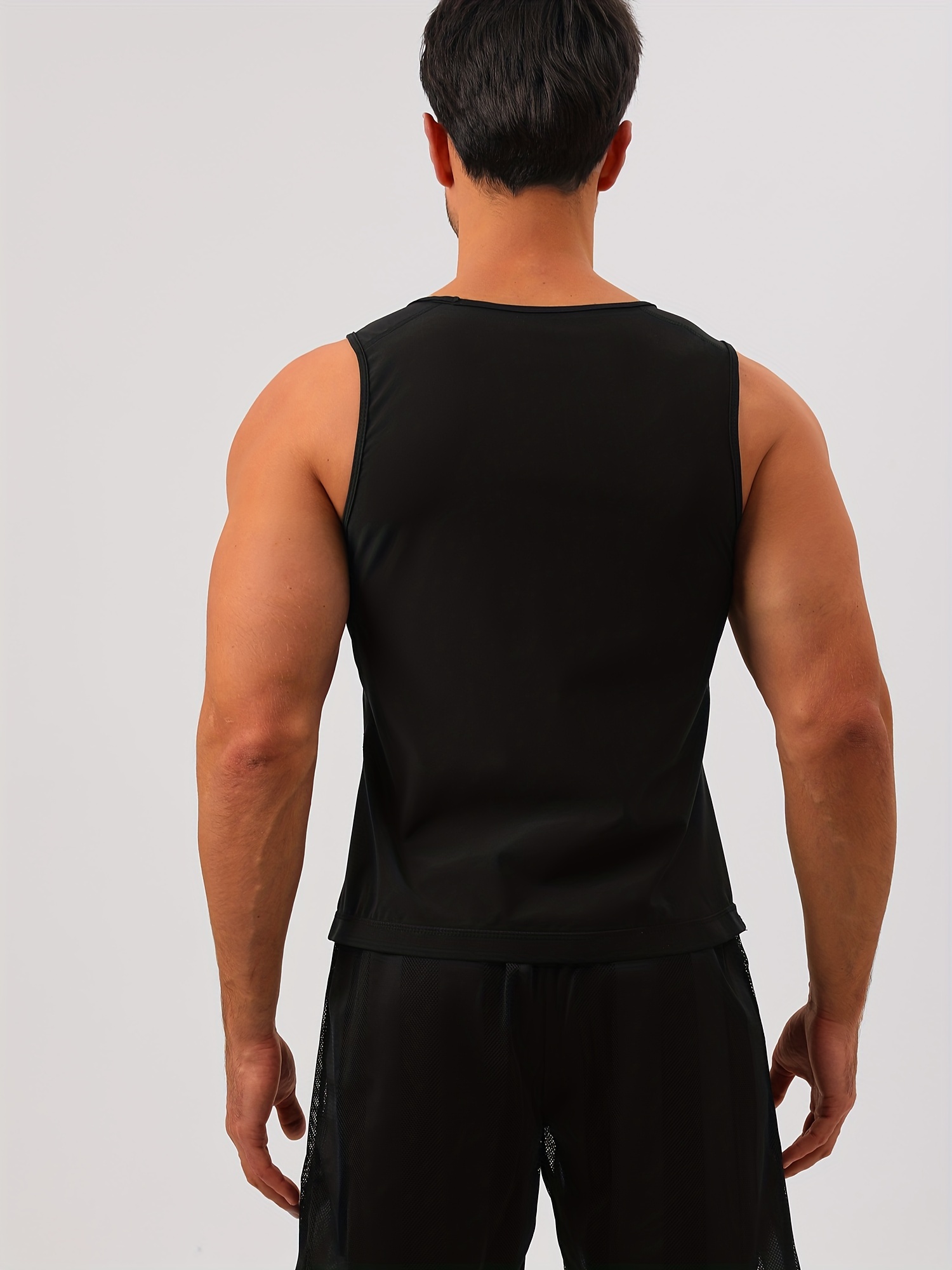 Men's Sauna Vest Workout Sweat Tank Top Waist Trainer Men - Temu