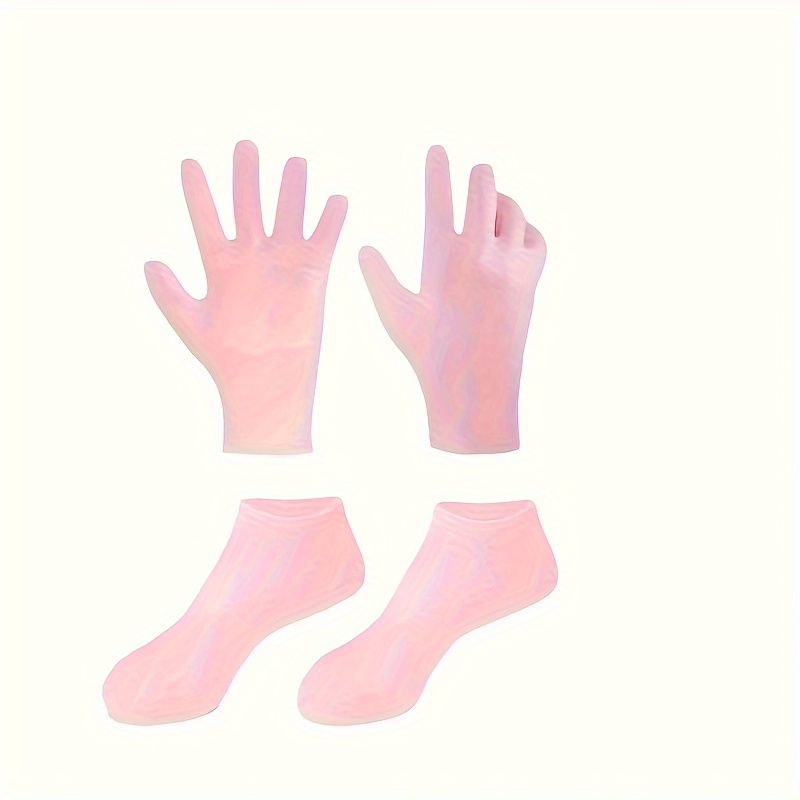 Silicone Socks 3 Pairs Latex Gel Socks Aloe Heel Socks Anti Slip Silicone  Moisturizing Socks for Women Men Dry Cracking Skin (Medium)