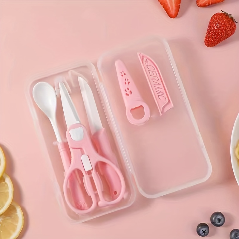 Children's Food Supplement Scissors Baby Baby Food Scissors - Temu