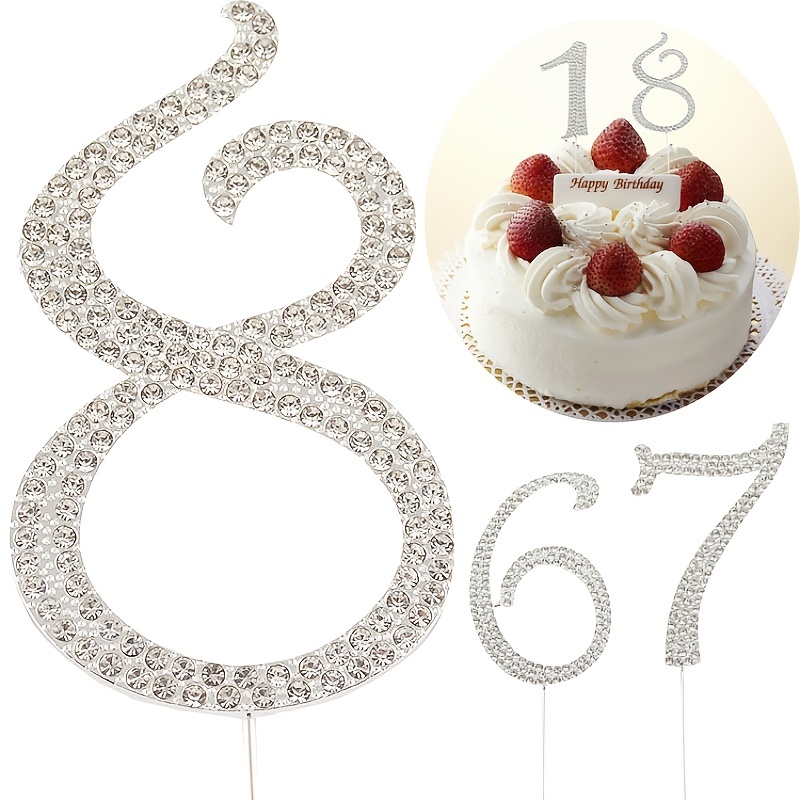 Personalised Classic Birthday Age Side On Cake Topper | Twenty-Seven