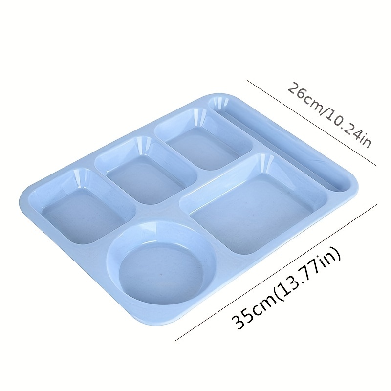 Dinner Plate Plastic Compartment Plates Plastic Dinner - Temu