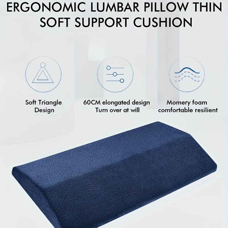 Lumbar Support Pillow For Sleeping Memory Foam Back Waist - Temu