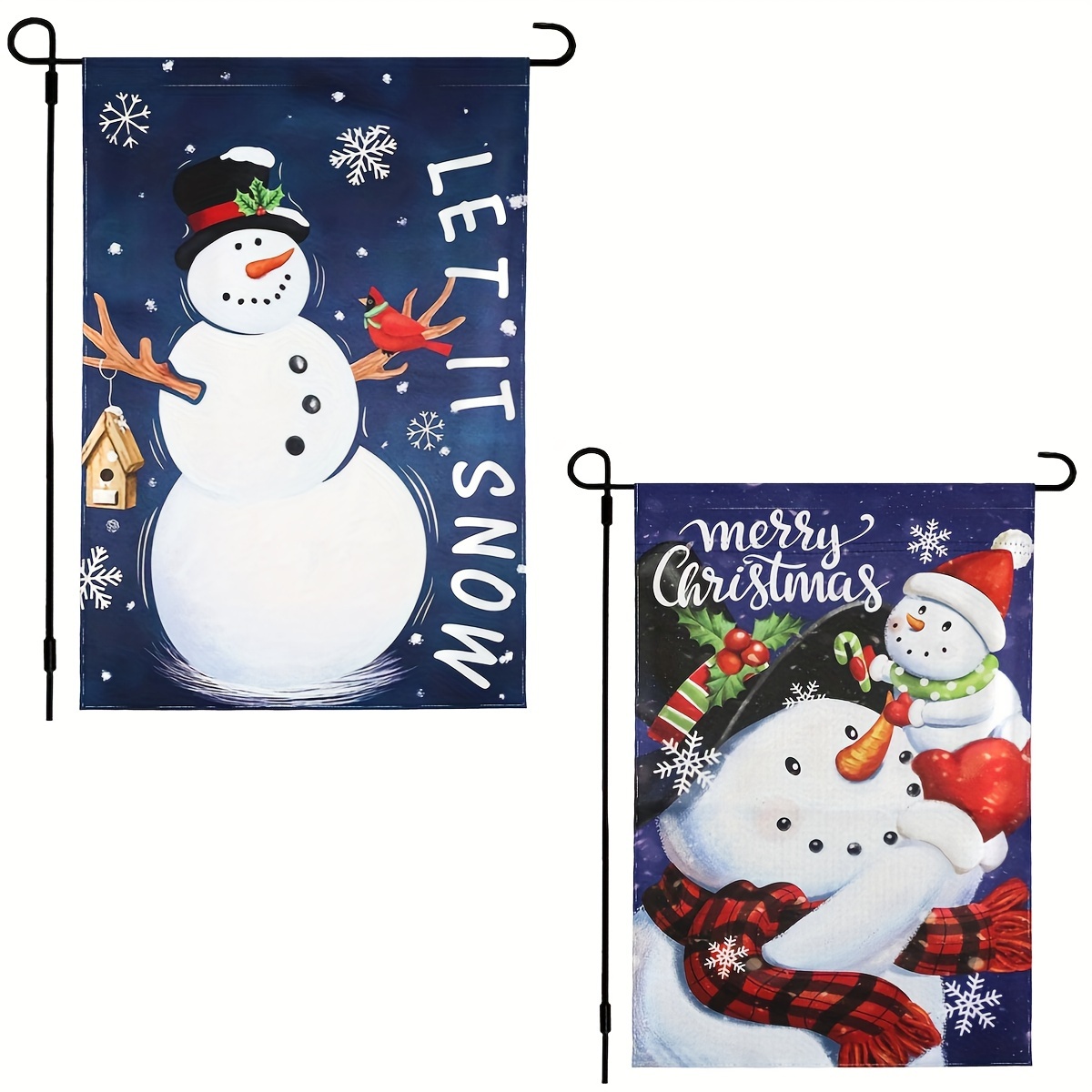 Cute Squirrel Merry Christmas Garden Flag Waterproof - Temu