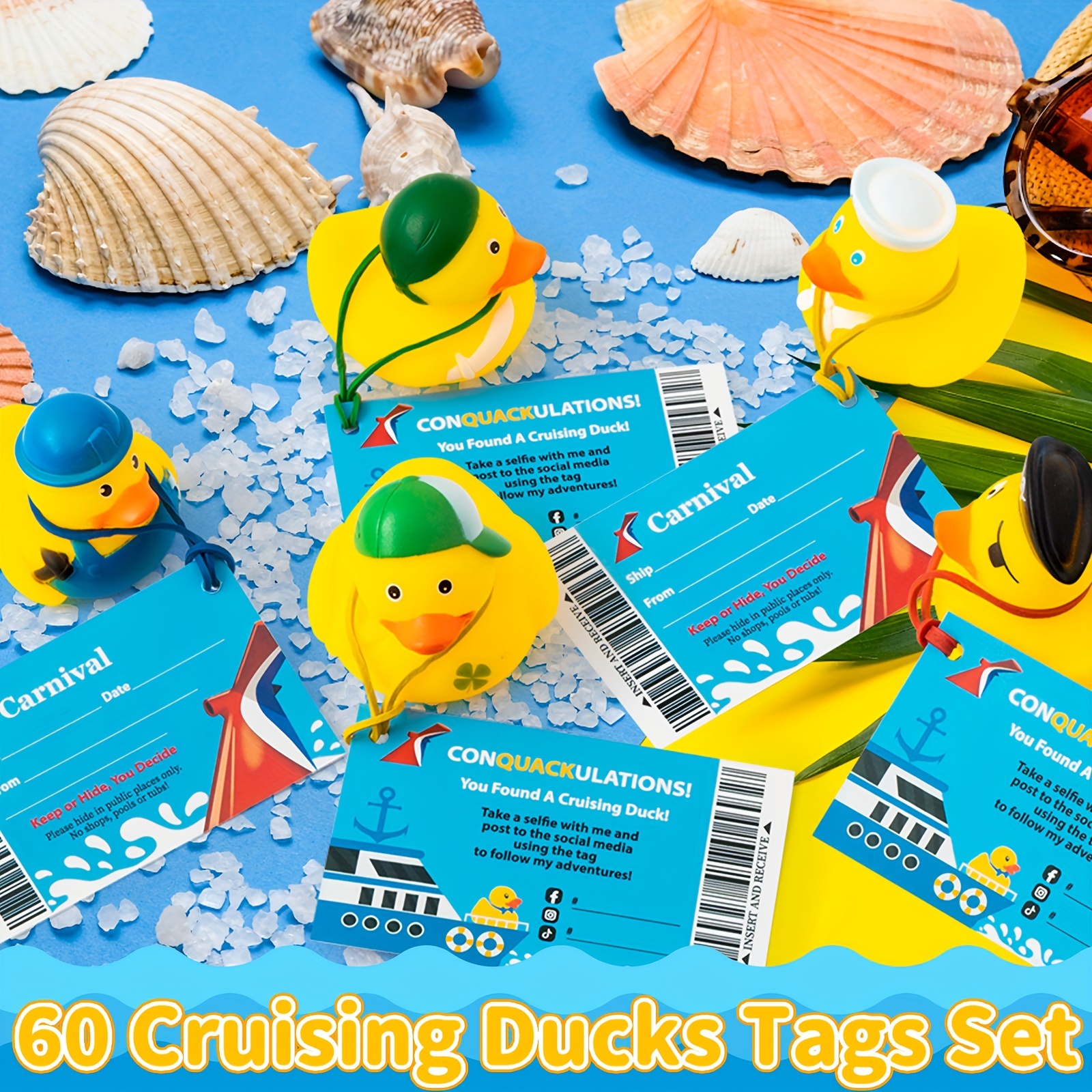 Free Printable Cruise Duck Tags - Temu
