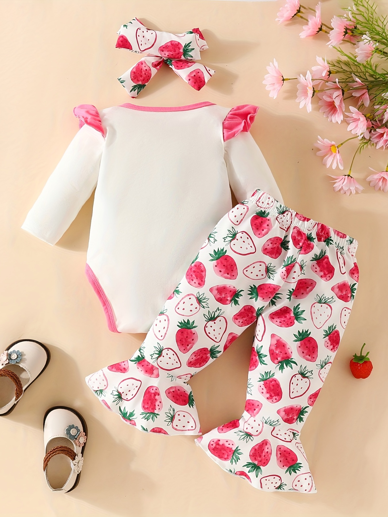 Baby girl clearance strawberry outfit