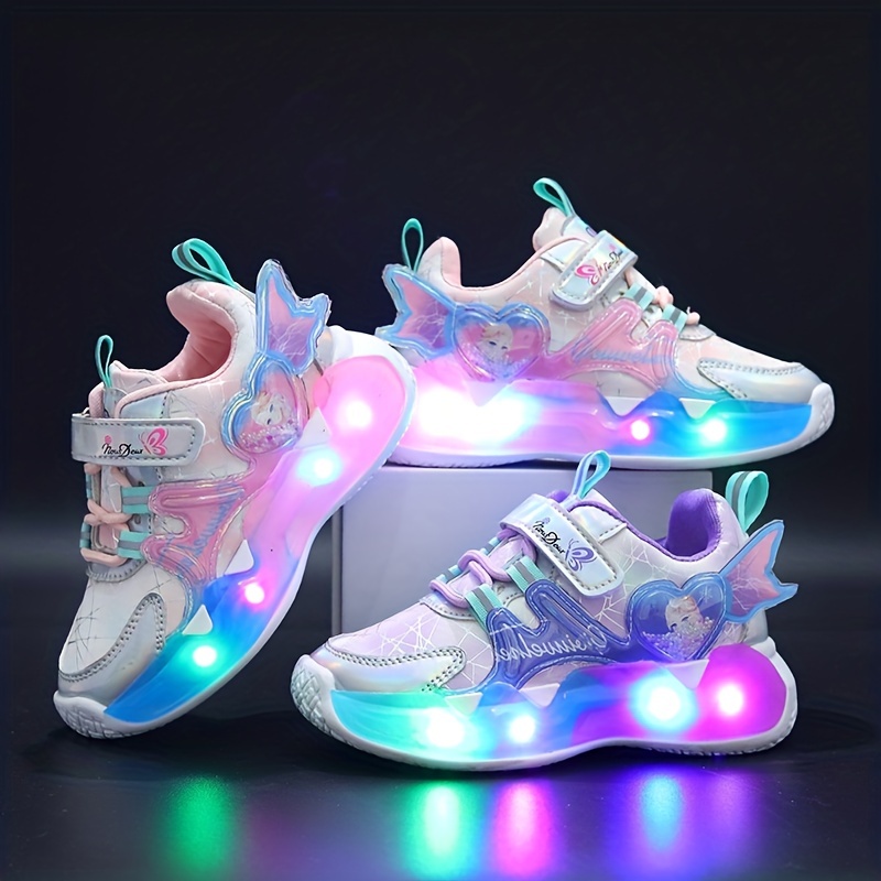 Enfants Baskets Usb Recharge Light Up Skates Chaussures Garçons Filles  Casual Skateboard Chaussure Roller Skate Outdoor Sports Shoes avec LED