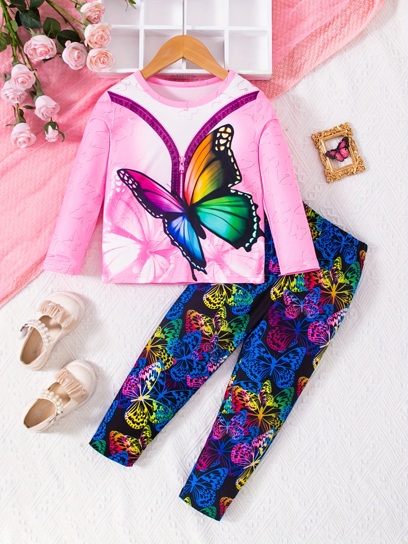 Cute Butterfly Style Graphic Girls Briefs Kids Comfortable - Temu