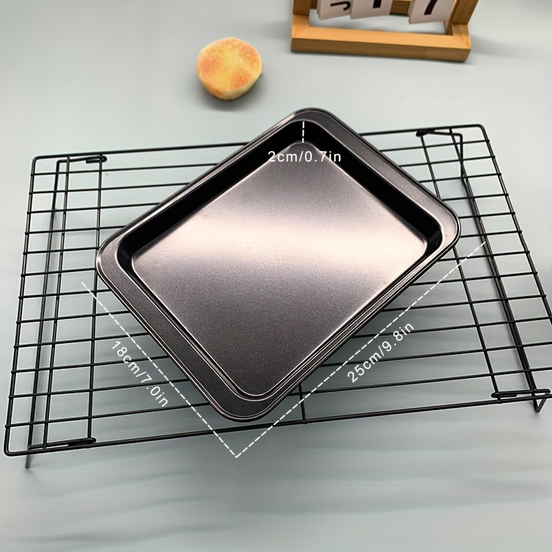 14-inch rectangular non-stick tray oven shallow tray diy cookie baking tray  bread cake baking