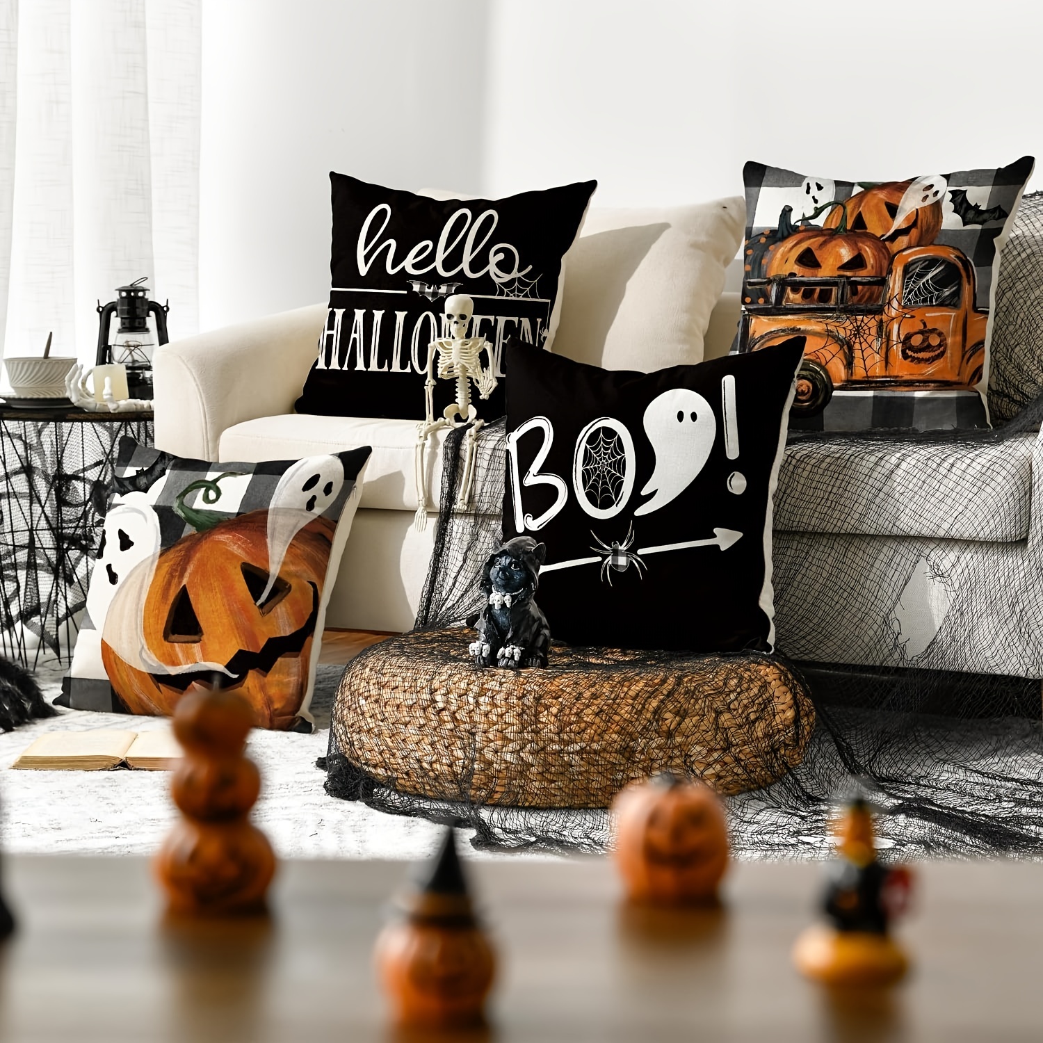 Halloween Pillow Halloween Boo Pillow Halloween Decor Fall Pillow