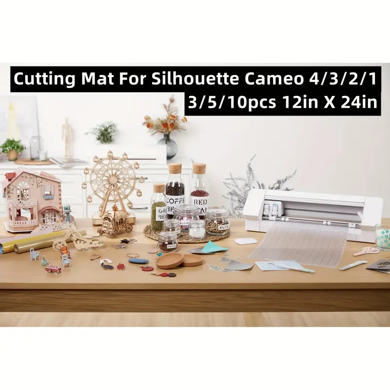 3/5/10pcs Cutting Mat For Silhouette Cameo 4/3/2/1(12x24Inch) Standard  Adhesive Sticky Accessories Craft Vinyl Replacement Cut Mats For Silhouette  Cam