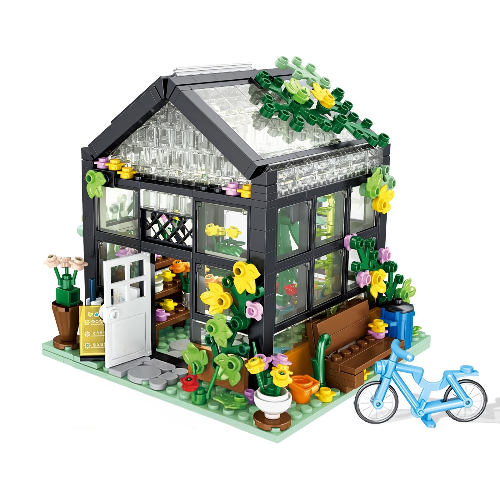 Flower House Building Set Compatible With * Flower Friends House Create  Elegance And Warmth Environment, Nice Gift With Beautiful Gift Box For  Girls 6-12 And Building Blocks Lover (579 Pcs)