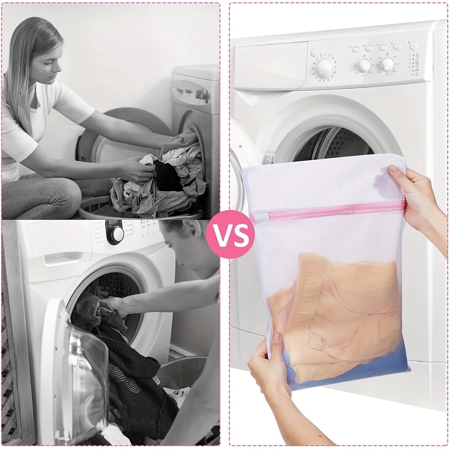 Mesh Laundry Bags Set Multifunctional Underwear Washing Bags - Temu