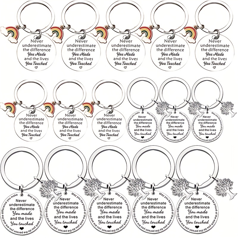 

16pcs Keychain Gifts For Colleagues, Coworkers, Nurse, Teachers, Thanksgiving Gift