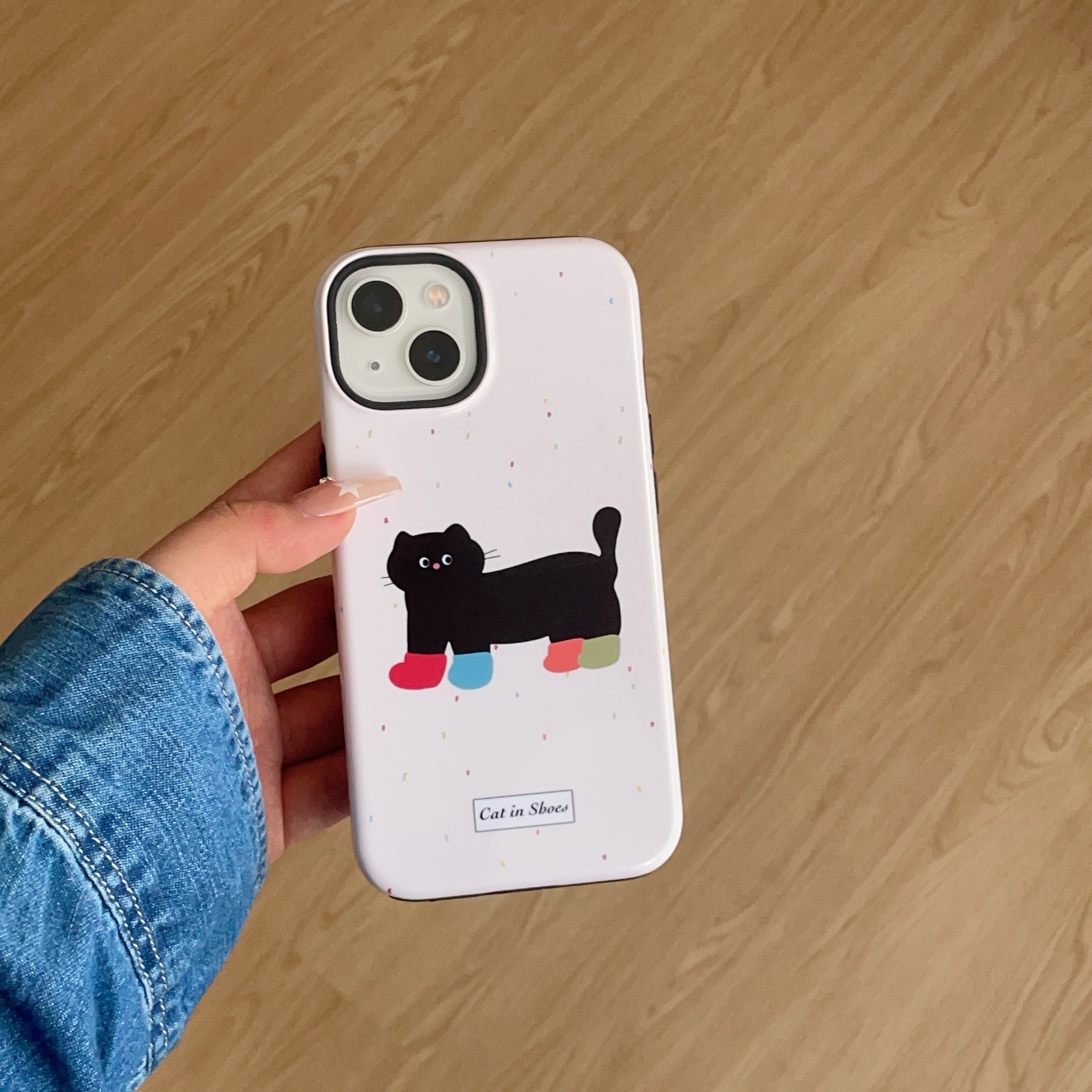

Cartoon Cat Graphic Phone Case For Iphone 14 Pro Max/14 Pro/14 Plus/14/13 Pro Max/13/12/11/15