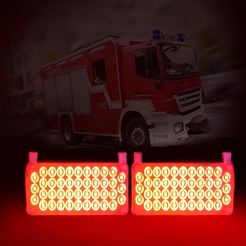 red emergency lights