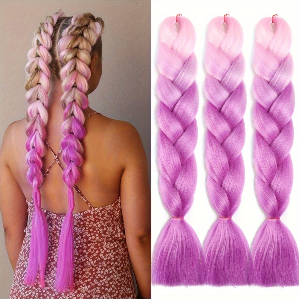Braiding Synthetic Hair Extension African Twist Braid 24Hair Hairstyle  Colorful