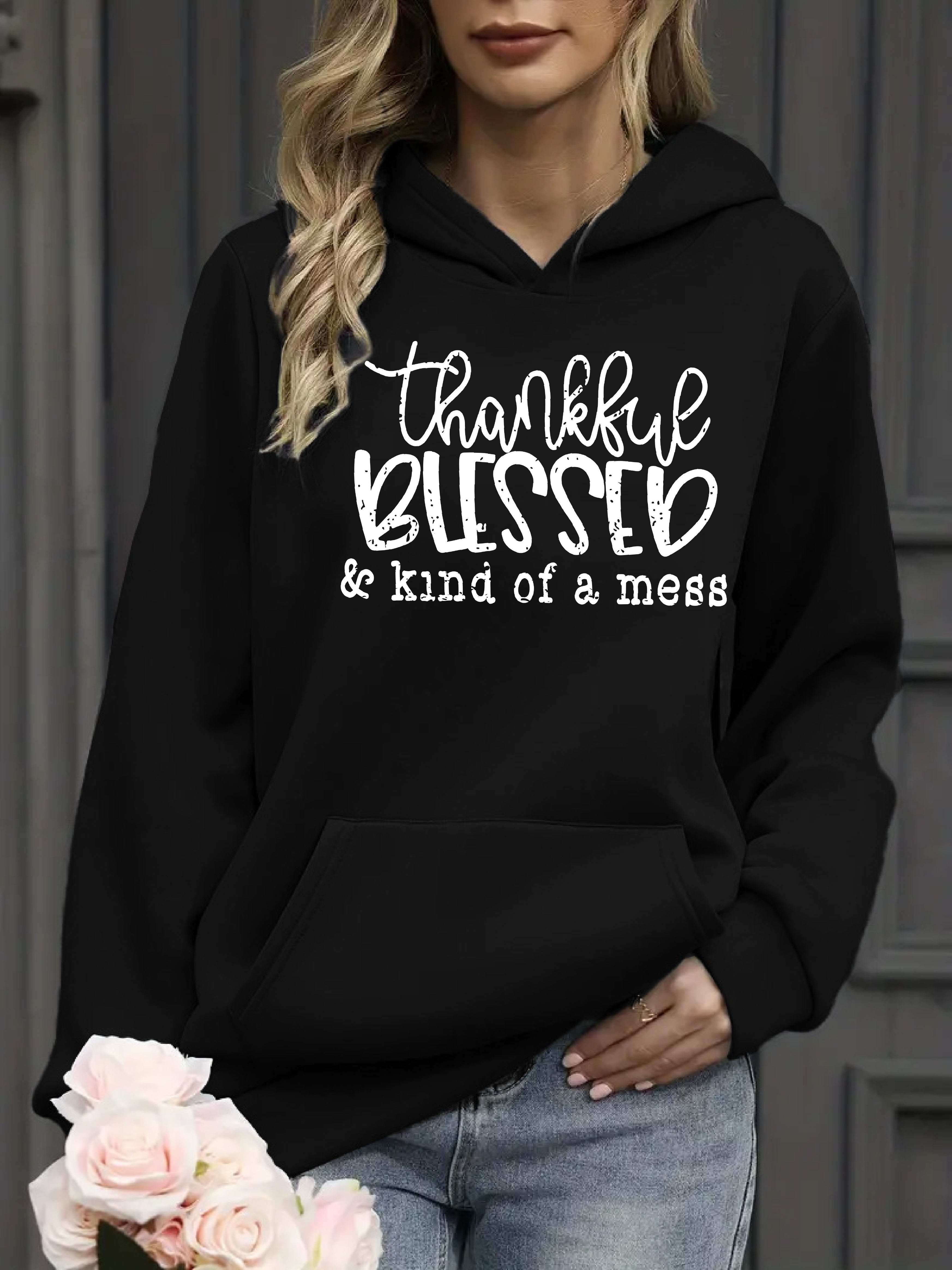 Basketball Letter Print Hoodie Casual Long Sleeve Drop - Temu