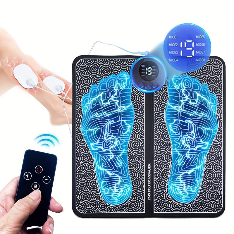 Electric EMS Foot Massager Pad Relief Pain