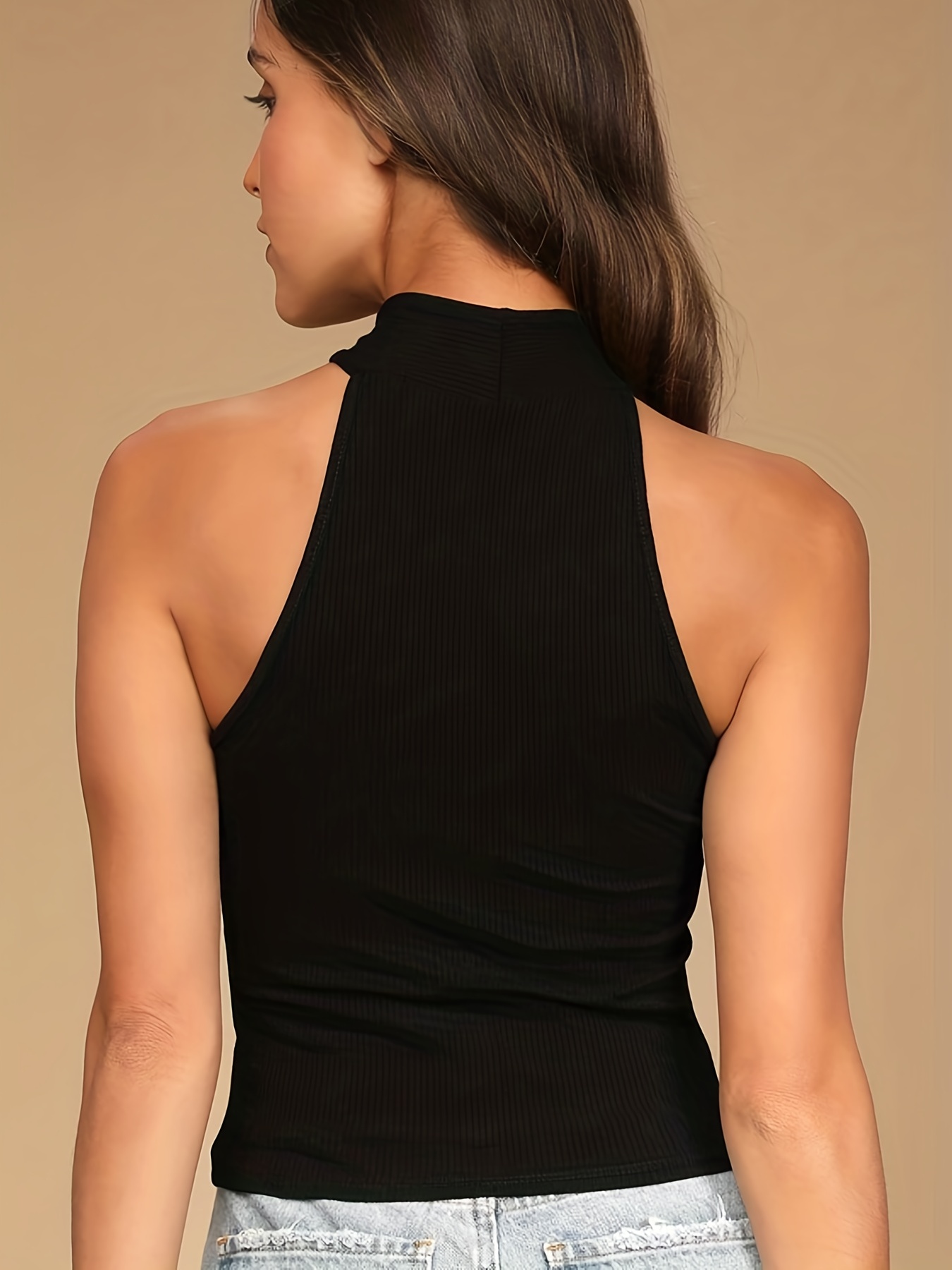 Halter neck bodysuit, Tops, Women's