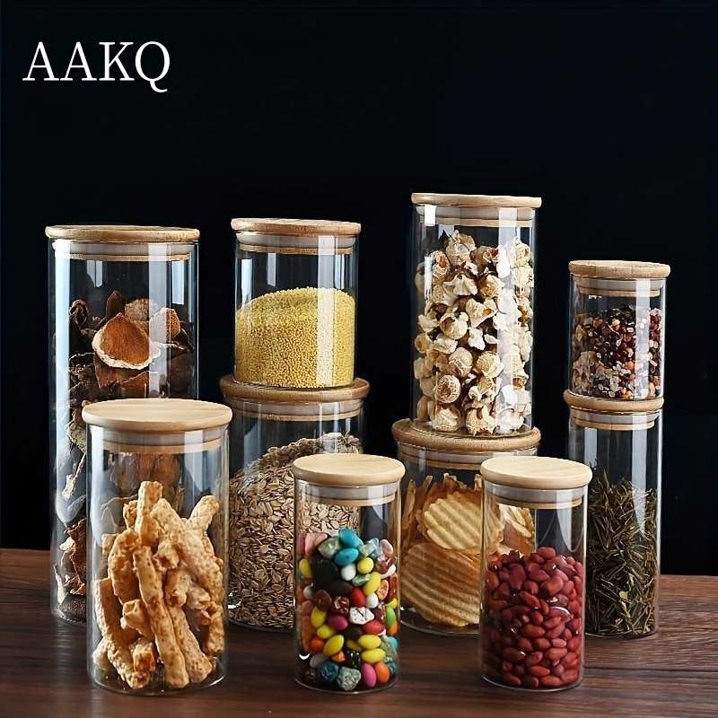Mason Jars, Glass Jars, Candy Jars With Lids, Food Storage Jars, Food Container  Jars, Kitchen Gadgets, Kitchen Accessories - Temu